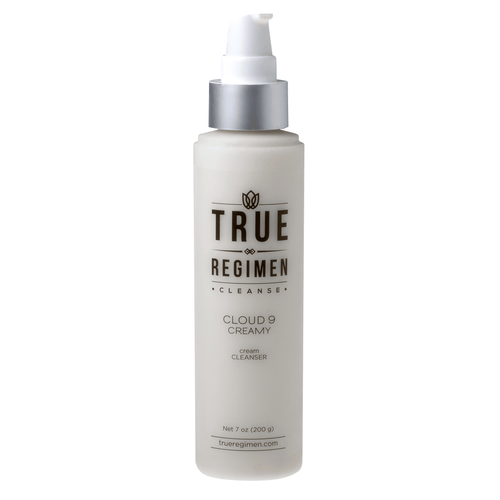 True Regimen Cloud 9 Creamy Cleanser tube shown without cap on a clean white background